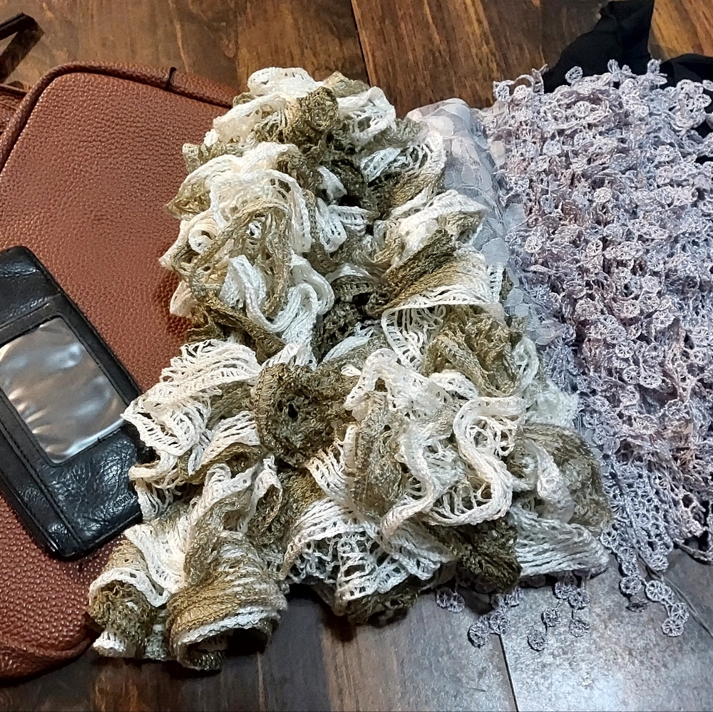 Scarf Purse Handbag Lot Womans Accessories set of 5 (0271)